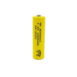 Wholesale Yellow PVC 1.2 V Nicd Battery Cells Rechargeable AA1000mAh Stick Type from china suppliers