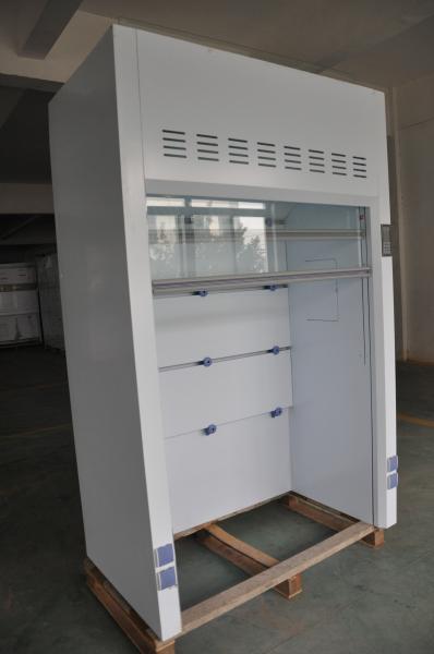 Quality PP laboratory furniture CE Approved walk in labo fume hood polypropylene floor mounted fuming cabinet fume cupboard for sale