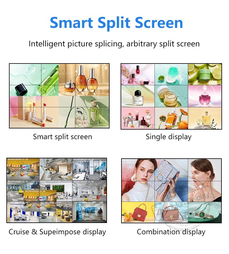 55 Inch Samsung 3.5mm Bezel Video Wall LCD Panel for High Definition Display