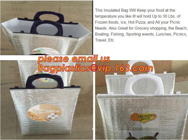 Custom Printed Pattern Non Woven Thermal Insulation Cooler Bag,Insulation Fresh Cooler Bag Refrigerated Bag Picnic Bag