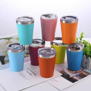 China Environmental stainless steel tumbler coffee cup with Lid big mouth vacuum travel tumbler for coffee on sale