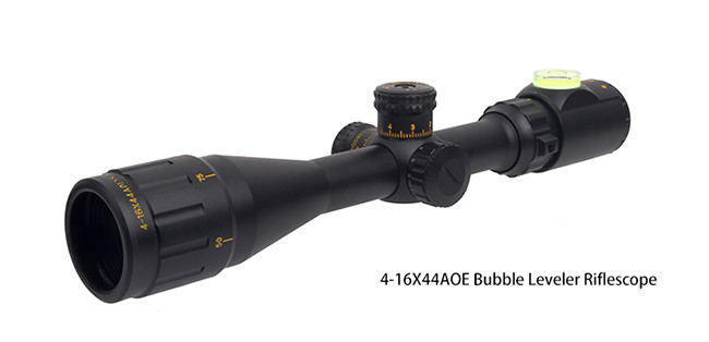4-16X44AOE Bubble Leveler Riflescope Tactical Hunting Scope , 16X Magnification Hunting Scopes Optics