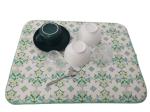 Foldable 100%Polyester Dish Drying Mat Quick Dry Printing Patterns