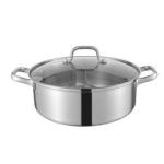 New Design Hot Pot Thickened Round Shape Stainless Steel Shabu Pot Soup Pot With
