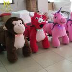 Hansel outdoor playground stuffed animals plush mechanical animal horse ride