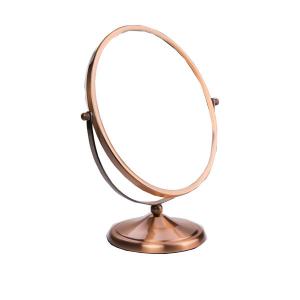 Wholesale 360d rotation Luxury Standing Cosmetic Mirror , Oval Gold Table Mirror With Stand from china suppliers