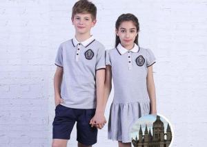 Wholesale Plain Fabric Middle School Uniforms Moisture Wicking Breathable For Teenagers from china suppliers