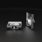 Indoor Lighting Fixture Square Led Reflector PC Ceiling Light Reflector