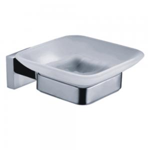 Wholesale Modern Square Shape Solid Stainless steel satin Shower Soap Dish Holder from china suppliers