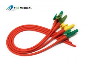 Wholesale Rubber Latex Disposable Suction Catheter Red color Practical F5-F14 from china suppliers