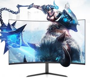 Flicker Free FHD Curved PC Gaming Monitor 32 Inch With 3 Side Borderless Frame