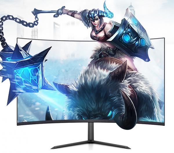 Quality Flicker Free FHD Curved PC Gaming Monitor 32 Inch With 3 Side Borderless Frame for sale