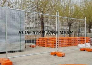 Wholesale Hot Dipped Galvanized Welded Wire Fence Panels , Temporary Wire Mesh Fence Panels from china suppliers