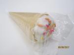 Ice Cream Shape White Marshmallow / Gourmet Marshmallows In Crispy Ice Cream