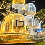 Outdoor Transparent Glamping Bubble Tent PC Dome House Aluminium Material