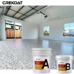 Aging Gracefully Epoxy Flake Floor Coating Maintains Aesthetic Appeal