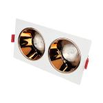 Aluminum Alloy Bulb Lighting Fixture Recessed Lamp Fittings For GU10 MR16 LED