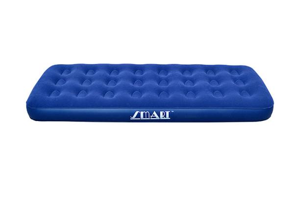 Single Flocked Air Bed Inflatable mattress flocked top PVC sides and bottom