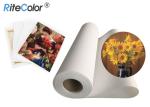 30 Meters Length Inkjet Cotton Canvas 360gsm Matte Finish Pigment Dye Ink