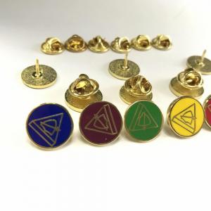 China Cute Gold Masonic Lapel Pins Animal Easter Enamel Badge Zinc Alloy on sale