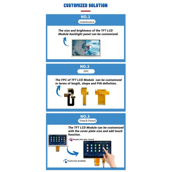Small-Sized 0.42 0.85 0.96 Inch TFT LCD Module with SPI Interface and Touch Screen Display