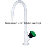 Double Outlet Science Lab Faucets Deck Mounted Epoxy Coated Acid Resistant