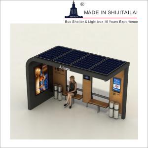 Wholesale Advertising Rectangular L4000mm 5hours Solar Bus Shelter from china suppliers