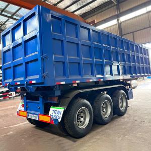 Wholesale TITAN Hydraulic 3 Axle Dump Trailer Tipper Trailer Tipper Semi Trailer for Sale from china suppliers