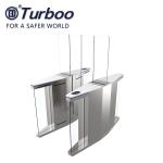 Tempered glass Half Height Speed Gate Turnstile Security Rfid Card Reader