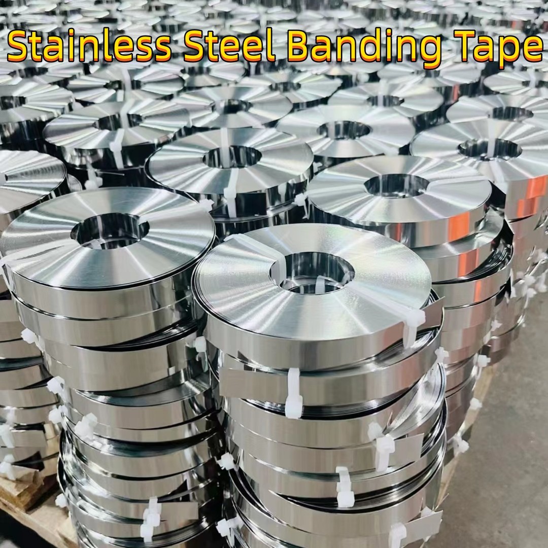 Stainless Steel Banding Tape 201 Material 20*0.7 10*0.7 In Rolls Strip Steel Strapping For Packing
