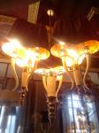 Pillar candle chandelier with Horns metal arm decoration (WH-MI-49)
