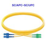 OEM ODM Single Mode Fiber Optic Cable , SC APC SC UPC 2 Core Fiber Cable