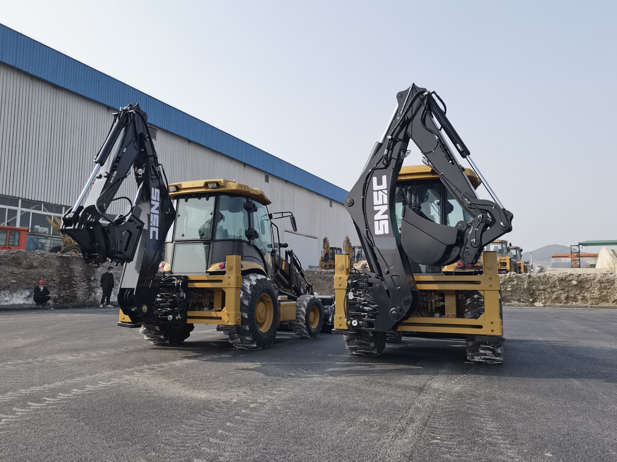 6050 x 2465 x 3100mm 4x4 2.5 Ton Retroexcavadora Backhoe Loader Retro Escavadeira