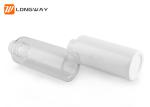 White 100ml Plastic Cosmetic Bottles For Facial Cleanser Pretty Design