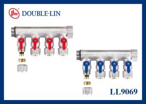 Wholesale ISO228 Thread 3/4&quot; Four Way 16 Bar Brass Manifolds from china suppliers