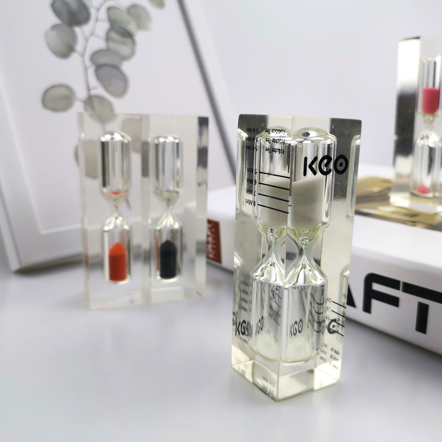 Decorating Acrylic Hourglass 1 Minute Hourglass Timer For Kids Game