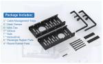 No Drill Steel Desk Cable Organizers Retractable Cable Tray for Easy Management