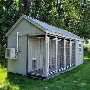 Wholesale Heavy Duty Steel Wire Dog Kennel Metal Pet Extra Large Durable Outdoor Waterproof With Roof from china suppliers