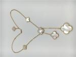 White Mother Of Pearl Van Cleef Arpels Magic Alhambra Necklace 18k Yellow Gold