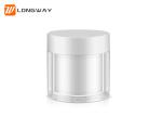 Plastic cosmetic container/ double wall white plastic jar/breast tight cream jar