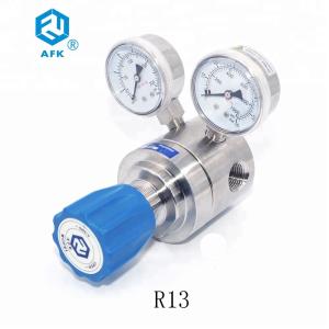 Wholesale AFK 1000psi Nitrogen High Pressure Regulator 316L Stainless Steel Dual Gauge from china suppliers