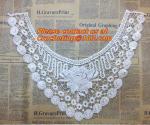 Golden Venise Lace Trim Flower Motif Ribbon Crafts