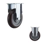 125mm Wheel 286lbs Capacity PU Fixed Medium Duty Casters