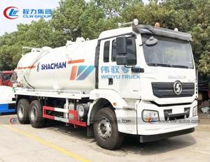 Wholesale Shacman Large Capacity 16m3 Vacuum Sewage Truck Sewer Dredging Truck 270HP 6*4 from china suppliers