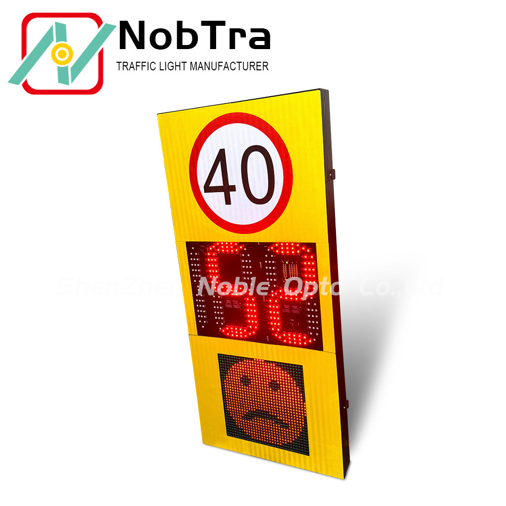 Solar Powered Speed Detection Displays with LED Display and Adjustable Speed Limits