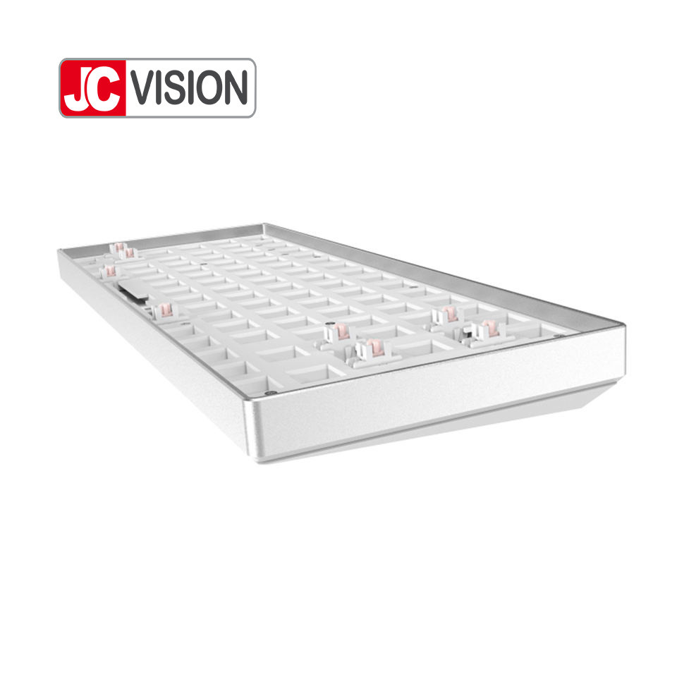 84 Keys Hot Swappable RGB Mechanical Keyboard Kits Aluminum Frame ABS Case Metal Plate