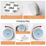 Round EMC FCC 0.100kg Battery Operated Motion Sensor Light Warm White