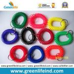 Best Quality Plastic PU Wrist Key Coil W/Split Ring