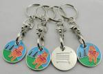 Personalised Iron, Brass, Copper Animal Shopping Trolley Coin Keychain with Die