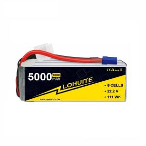 Wholesale Other Anode Material 6S Lipo Battery 22.2v 5000mah 50C 100C Drone Battery with XT90 from china suppliers